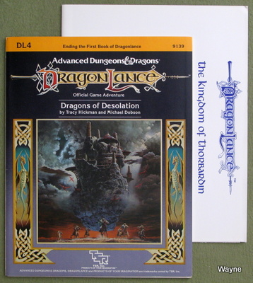 TSR 9130 Dl1 Ad&d Dragonlance Dragons of Despair 1984 Module for sale online 