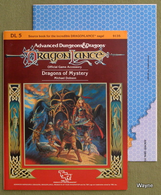 TSR TSR AD&D DragonLance Module DL3 Dragons of Hope With Map 