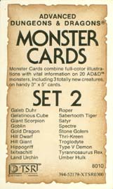 Monster Cards: Set 2  